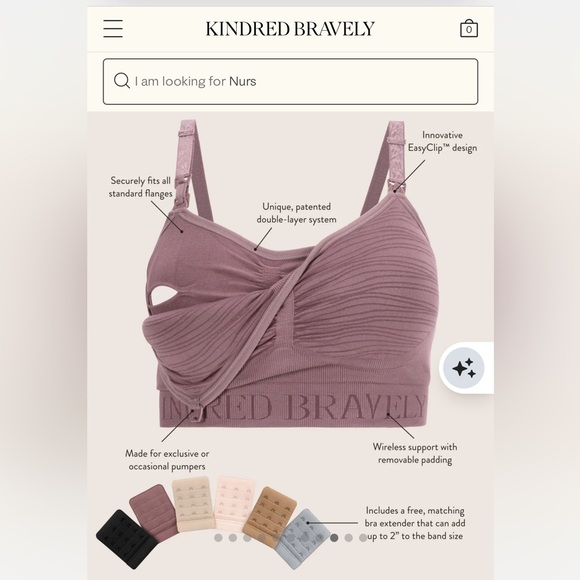New Kindred Bravely Sublime Hands Free Pumping and Nursing Bra - Picture 2 of 7
